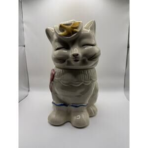Shawnee Pottery Patented Puss 'n Boots Cookie Jar | Vintage | Made in USA